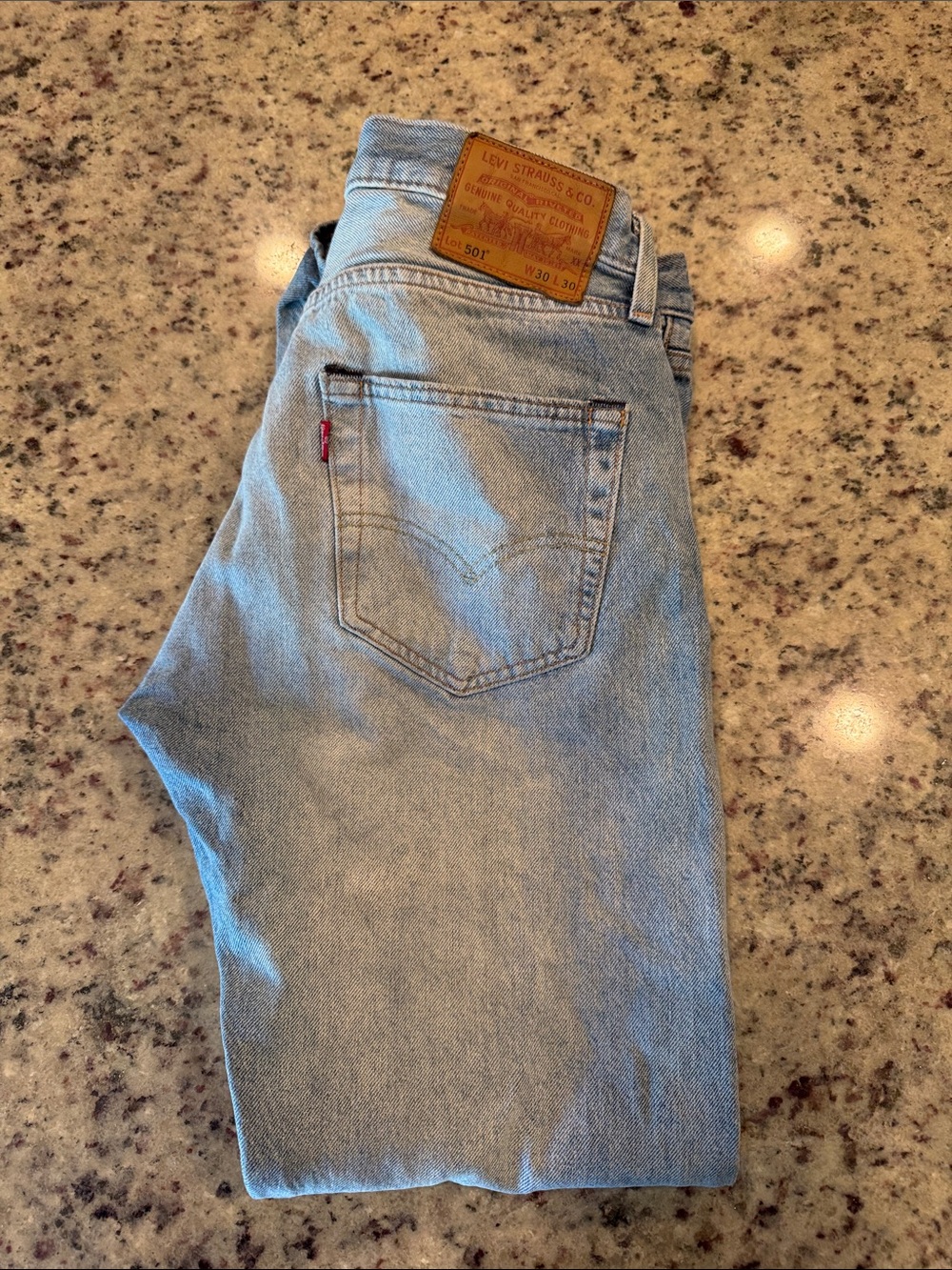Levi's Light Blue Men’s Straight Jeans - Classic 501 Style